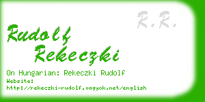 rudolf rekeczki business card